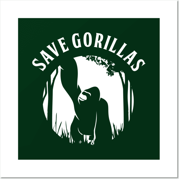 Gorilla Wall Art by S_Art Design